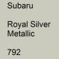 Preview: Subaru, Royal Silver Metallic, 792.